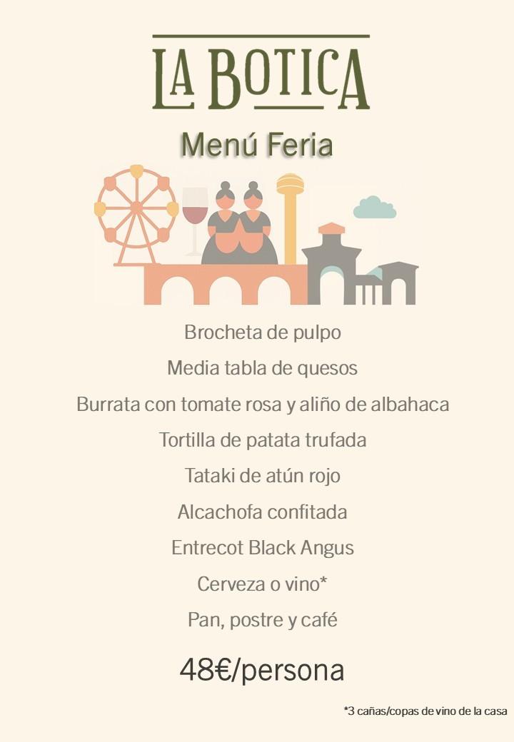 Menú 48€ para 4 personas.